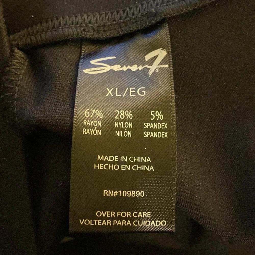 Seven Luxury Black Leggings Sz XL NWOT - Picture 7 of 8